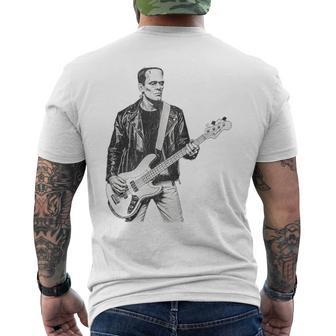 Bajo Frankensteinintage Bajo Guitarra Rock And Roll Camiseta Hombre Estampado Espalda - Regaloses
