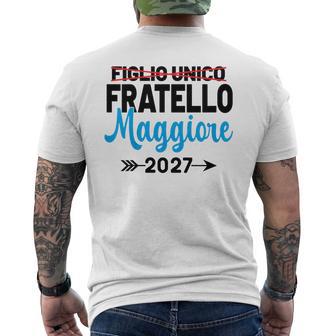 Bambino Figlio Unico Fratello Maggiore 2027 Fratello Maggiore 2027 T-shirt da uomo con stampa posteriore - Novitaregali