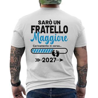 Bambinoarò Un Fratello Maggiore 2027 Fratello Maggiore 2027 T-shirt da uomo con stampa posteriore - Novitaregali