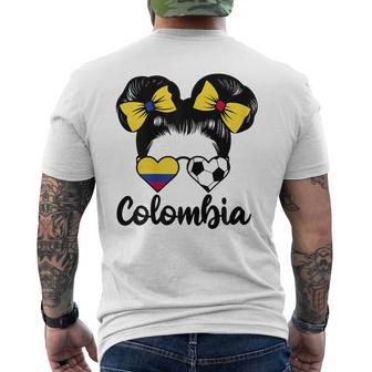 Bandera De Colombia Niña Origen Chica Colombiana Orgullosos Camiseta Hombre Estampado Espalda - Regaloses