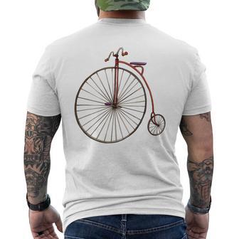 Bicicletaintage Camisa Retro Arte Antiguo Impresión Historia Ciclo Camiseta Hombre Estampado Espalda - Regaloses