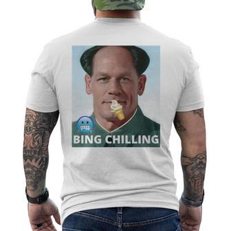 Bing Shi Ling Bing Chilling John Xina Ice Cream Chinese Meme Performance Men's T-shirt Back Print - Thegiftio UK