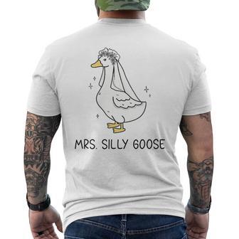Bride To Be Wedding Silly Bride Goose Gettin' Loose Matching Men's T-shirt Back Print - Thegiftio UK