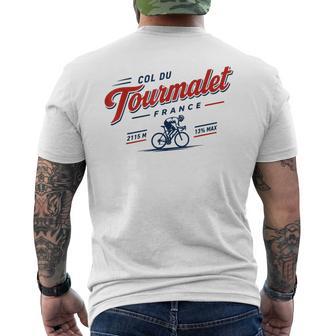 Col Du Tourmalet France Cycling Climb Men's T-shirt Back Print - Thegiftio UK