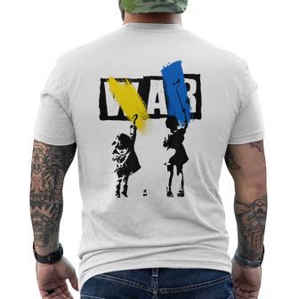 Contra La Guerra Ucrania Camiseta Hombre Estampado Espalda - Regaloses
