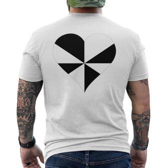 Corazón Con Los Colores De La Bandera De Ceuta Camiseta Hombre Estampado Espalda - Regaloses