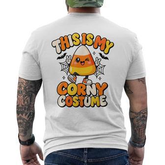 This Is My Corny Costume Candy Corn Halloween Men's T-shirt Back Print - Thegiftio UK