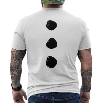 Costume De Bonhomme De Neige Carnavalentre Pierres Noires T-shirt imprimé au dos - Cadeauxyz