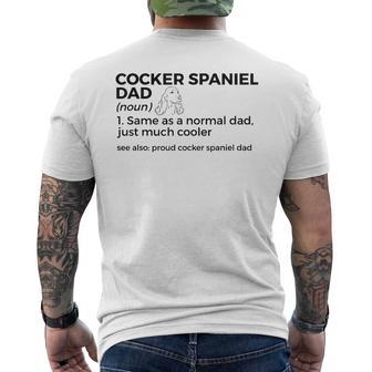 Définition Du Père Cockerpaniel Fier Propriétaire D'un Cockerpaniel T-shirt imprimé au dos - Cadeauxyz