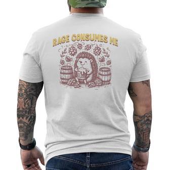 Divertido Diseño De Humor De Erizo De Rage Consumes Me Camiseta Hombre Estampado Espalda - Regaloses