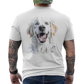 Dog Pet Motif Illustration Dog Camiseta Hombre Estampado Espalda - Regaloses