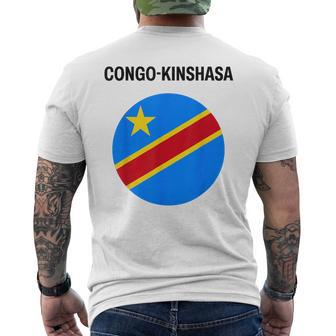 Drapeau Congo-Kinshasa Moderne T-shirt imprimé au dos - Cadeauxyz