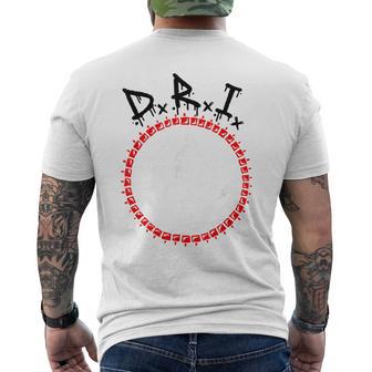 DRI Skeleton Halloween Spooky Skull Bones Men's T-shirt Back Print - Monsterry