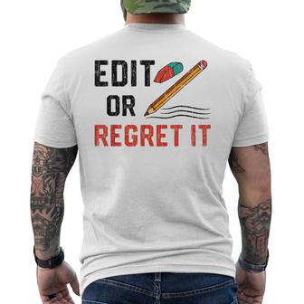 Editar O Arrepentirlo Divertido Profesor De Inglés Enseñar Gráfico Camiseta Hombre Estampado Espalda - Regaloses