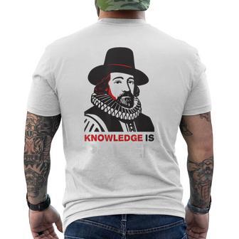 El Conocimiento Es Poder Arte Filosófico Moderno Camiseta Hombre Estampado Espalda - Regaloses