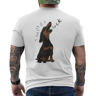 Enojado Perroalchicha Follar Aullando Gritando Arte Camiseta Hombre Estampado Espalda - Regaloses