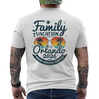 Family Vacation Orlando Beach 2026 Vintage Florida Group Men's T-shirt Back Print - Thegiftio UK