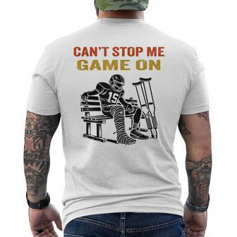 Football Get Well Soon For N Boys Athlete Injury Men's T-shirt Back Print - Thegiftio UK
