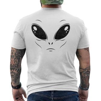 Ufo Green Alien Lazy Diy Halloween Costume Spooky Men's T-shirt Back Print - Thegiftio UK