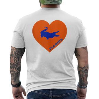A Gator With A Florida Heart Men's T-shirt Back Print | Seseable UK