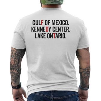 Gulf Of Mexico Kennedy Center Lake Ontario Vintage Retro Men's T-shirt Back Print | Seseable UK