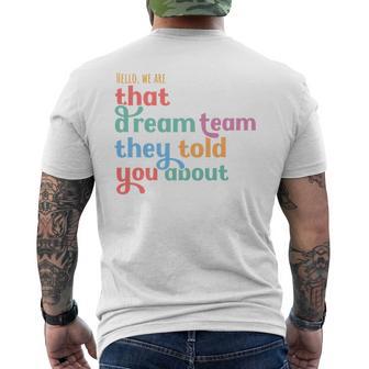 Hello We Are That Dream Team They Told You About Performance Men's T-shirt Back Print - Monsterry