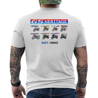 Herencia De Motocicletas R80 R100 R1100 R1150 R1250 R1300 Gs Camiseta Hombre Estampado Espalda - Regaloses