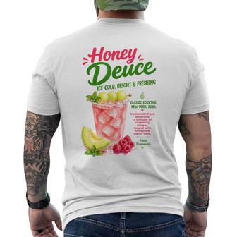Honey Deuce Lover Cocktail Drinking Summer Vibes Bartender Men's T-shirt Back Print | Seseable UK