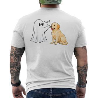 Labrador Retriever Boo P Ghost Boop Halloween Dog Lover Men's T-shirt Back Print - Thegiftio UK
