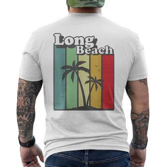 Long Beach California EeUuAcaciones En Long Beach Camiseta Hombre Estampado Espalda - Regaloses