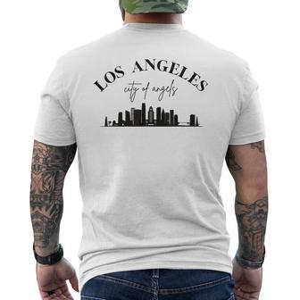 Los Angeles Graphique City Of Angles Avec Ligne D'horizon De Laille De La T-shirt imprimé au dos - Cadeauxyz