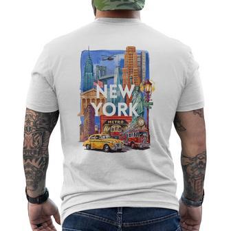 I Love New York Nyc Manhattan Vacation Trip Men's T-shirt Back Print - Thegiftio UK