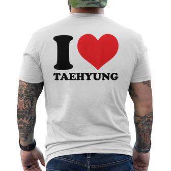 I Love Taehyung I Heart Taehyung Men's T-shirt Back Print - Thegiftio UK