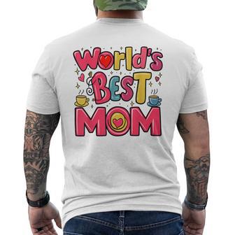 Mejor Mamá Del Mundo Motivo Café Día De La Madre Camiseta Hombre Estampado Espalda - Regaloses