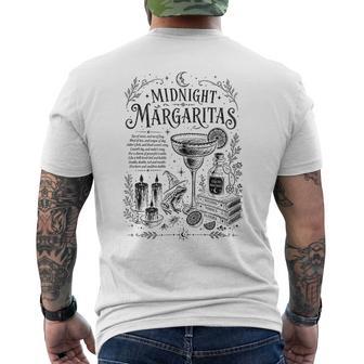 Midnight Margaritas Witch Drinking Cocktail Halloween Men's T-shirt Back Print | Seseable UK