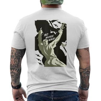 No Más Guerra Traducido Antiguerraoviética Propaganda De Paz Camiseta Hombre Estampado Espalda - Regaloses