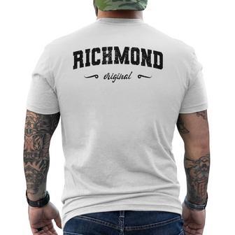 Nombre Original De Richmond California Retro Ciudad Natal Richmond Camiseta Hombre Estampado Espalda - Regaloses