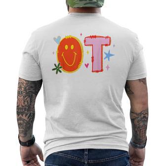 Occupational Therapy Pediatric Therapist Ot Month Cute Ota Men's T-shirt Back Print - Thegiftio UK