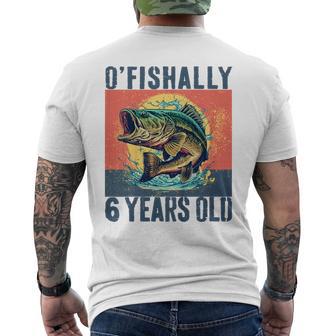 Ofishally 6 Years Old 2020 Fishing Fisherman 6Th Birthday Men's T-shirt Back Print - Thegiftio UK