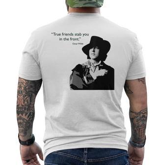 Oscar Wilde Lesrais Amis T-shirt imprimé au dos - Cadeauxyz
