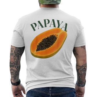 Papaye Fruit Tropical Foodie Produire Une Orange Fraîche Amusante T-shirt imprimé au dos - Cadeauxyz