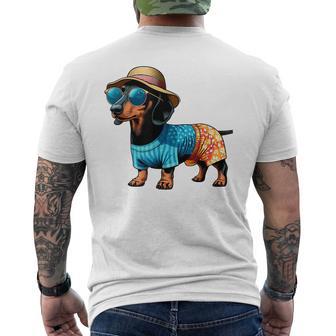 Perro De Caza Dachshund Con Perros Perro De Baño Deerano Camiseta Hombre Estampado Espalda - Regaloses