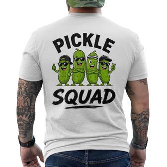 Pickle Squad Pickles Pickle Lover Men's T-shirt Back Print - Thegiftio UK