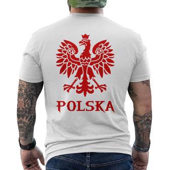 Polska Emblema Polaco Grande De Águila Polaca Colores De Bandera Polaca Camiseta Hombre Estampado Espalda - Regaloses