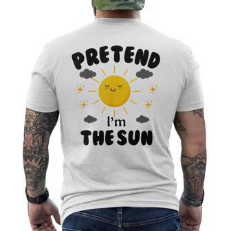 Pretend I'm The Sun Halloween Costume Men's T-shirt Back Print - Thegiftio UK