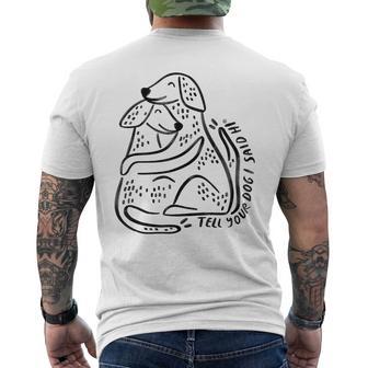 We Rate Dogs Men's T-shirt Back Print - Thegiftio UK