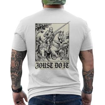 Ren Faire Medieval Times Knight Jousting Rpg Gamer Men's T-shirt Back Print - Thegiftio UK