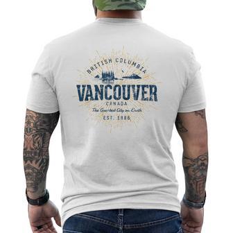 Retro Canadáancouverintage Camiseta Hombre Estampado Espalda - Regaloses