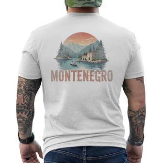 Retro Montenegro Paisajeintage Recuerdo Camiseta Hombre Estampado Espalda - Regaloses