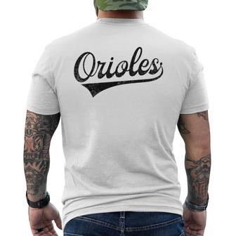 Retro Oriole Vintage Men's T-shirt Back Print - Thegiftio UK